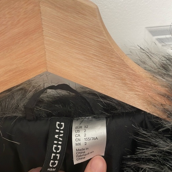 Never Worn - H&M Faux Fur Jacket - Picture 7 of 9